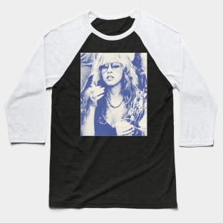 Stevie Nicks-Vintage Halftone Baseball T-Shirt